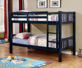 White Twin/Twin Bunk Bed Q166