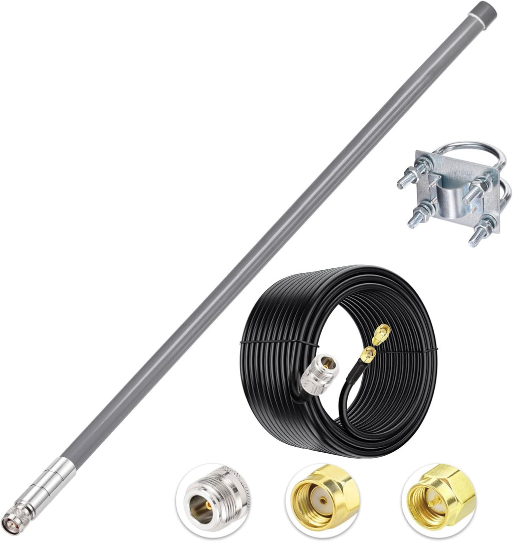 31.5inch 5.8 dBi 915MHz Antenna with 10ft Low Loss Cable S410488