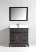 36 in. Single Sink Vanity & Mirror Espresso M406030