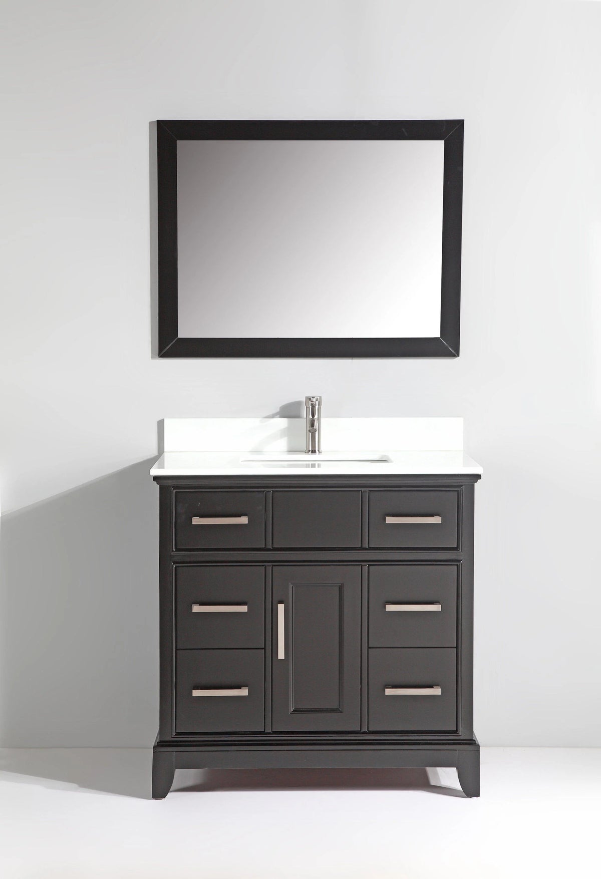 36 in. Single Sink Vanity & Mirror Espresso M406030