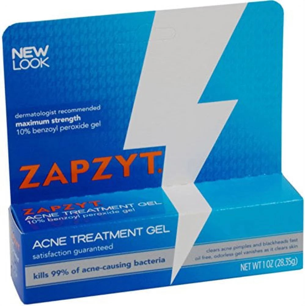 Acne Treatment Gel 10% Benzoyl Peroxide 3 Pack 1 Oz Each H42981