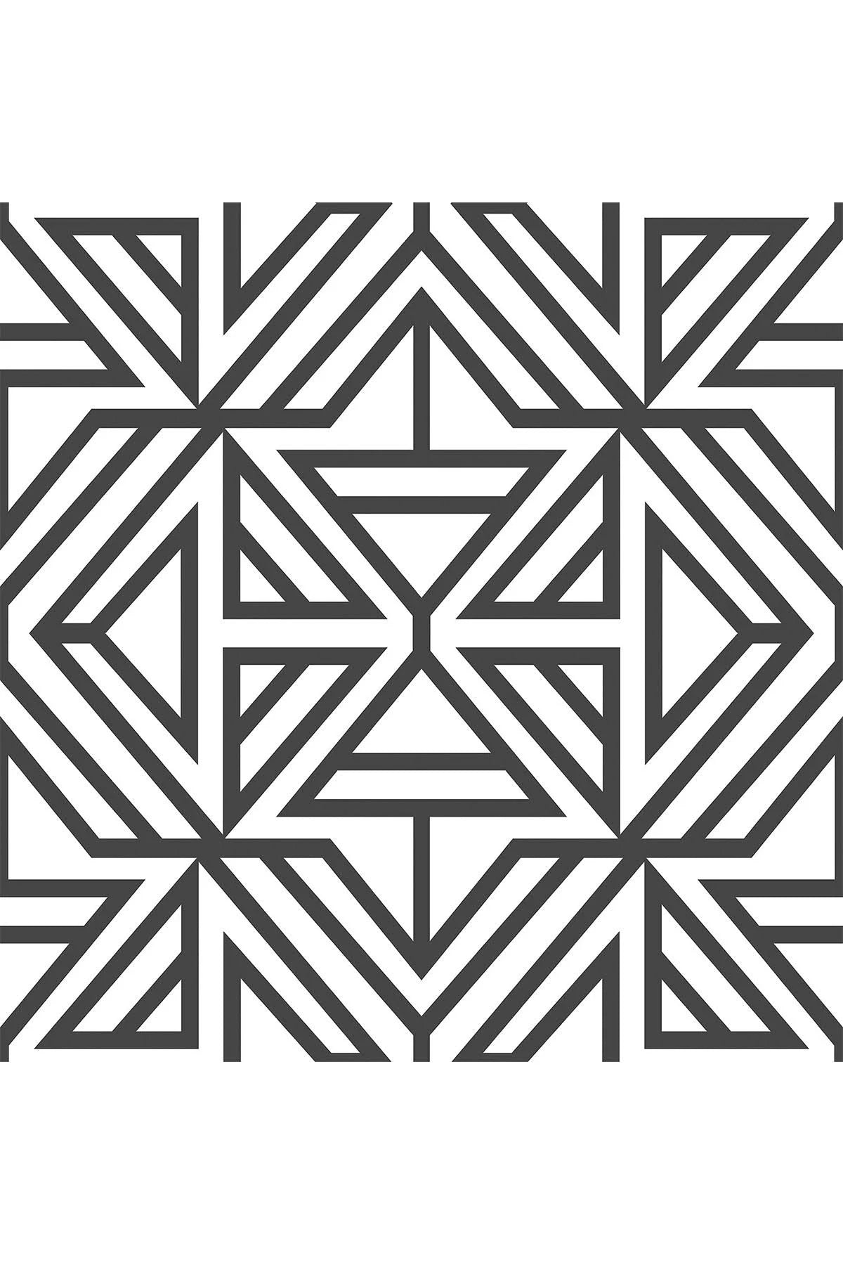 Black Peel & Stick Wallpaper U28922