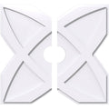 Contemporary PVC Ceiling Medallion Two Piece A8136