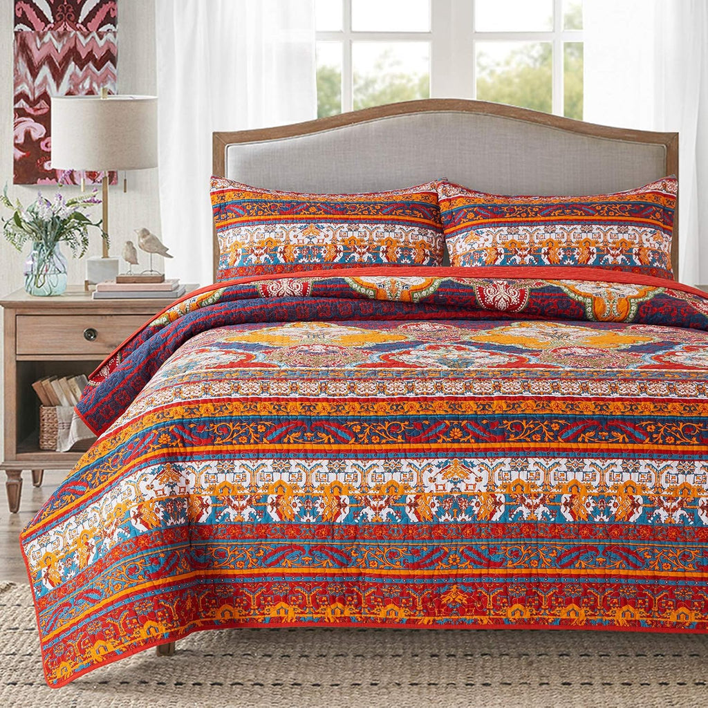 Cotton Bedspread Quilt Set S547