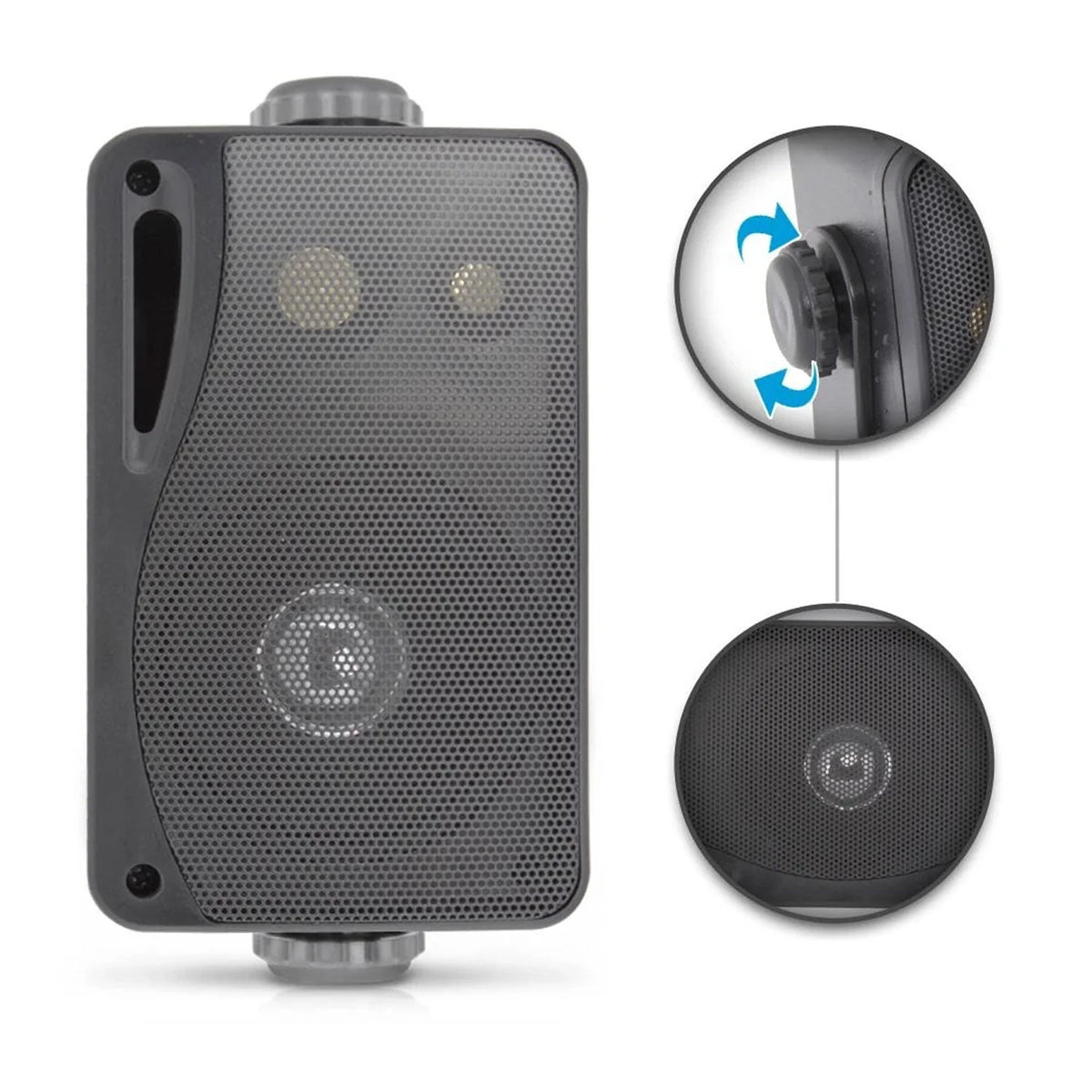 Black 3.5 Inch 3 Way Weatherproof Marine Speakers K35598
