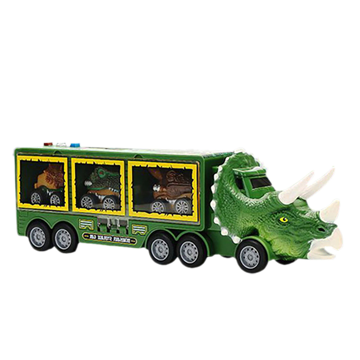 Dinosaur Transport Truck Carrier Toy Car With Dinosaurs Helicopter Portable Handle J299