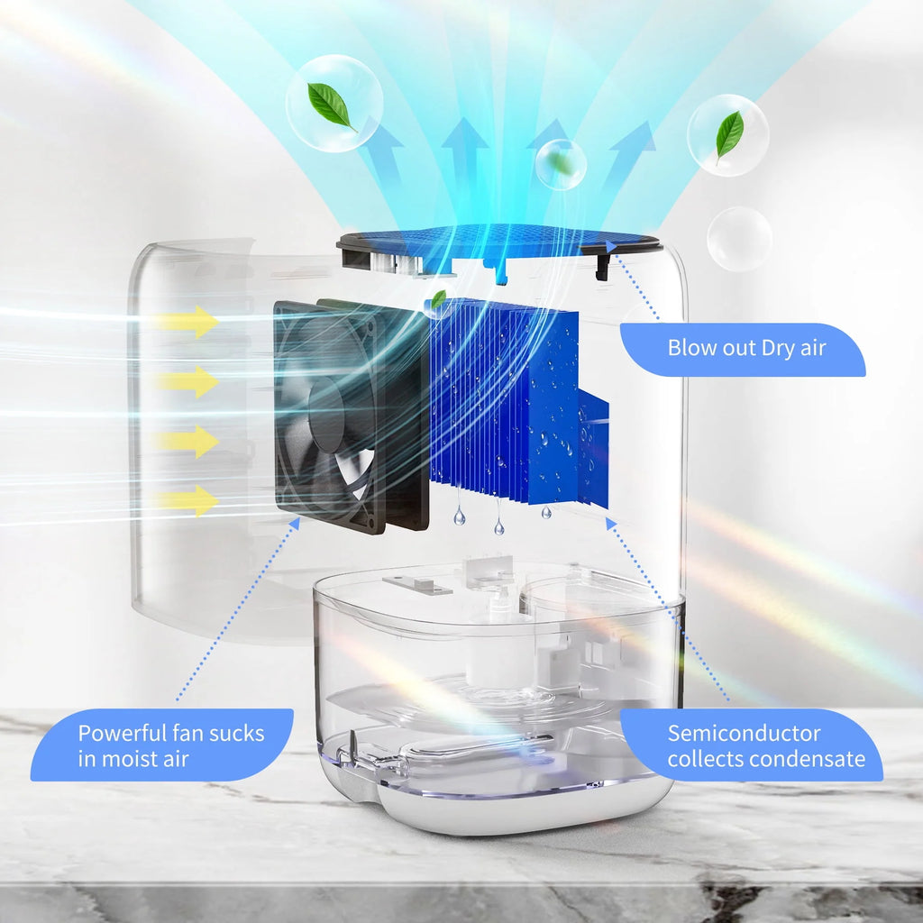 Portable Ultra Quiet Dehumidifier 1000ML B25564