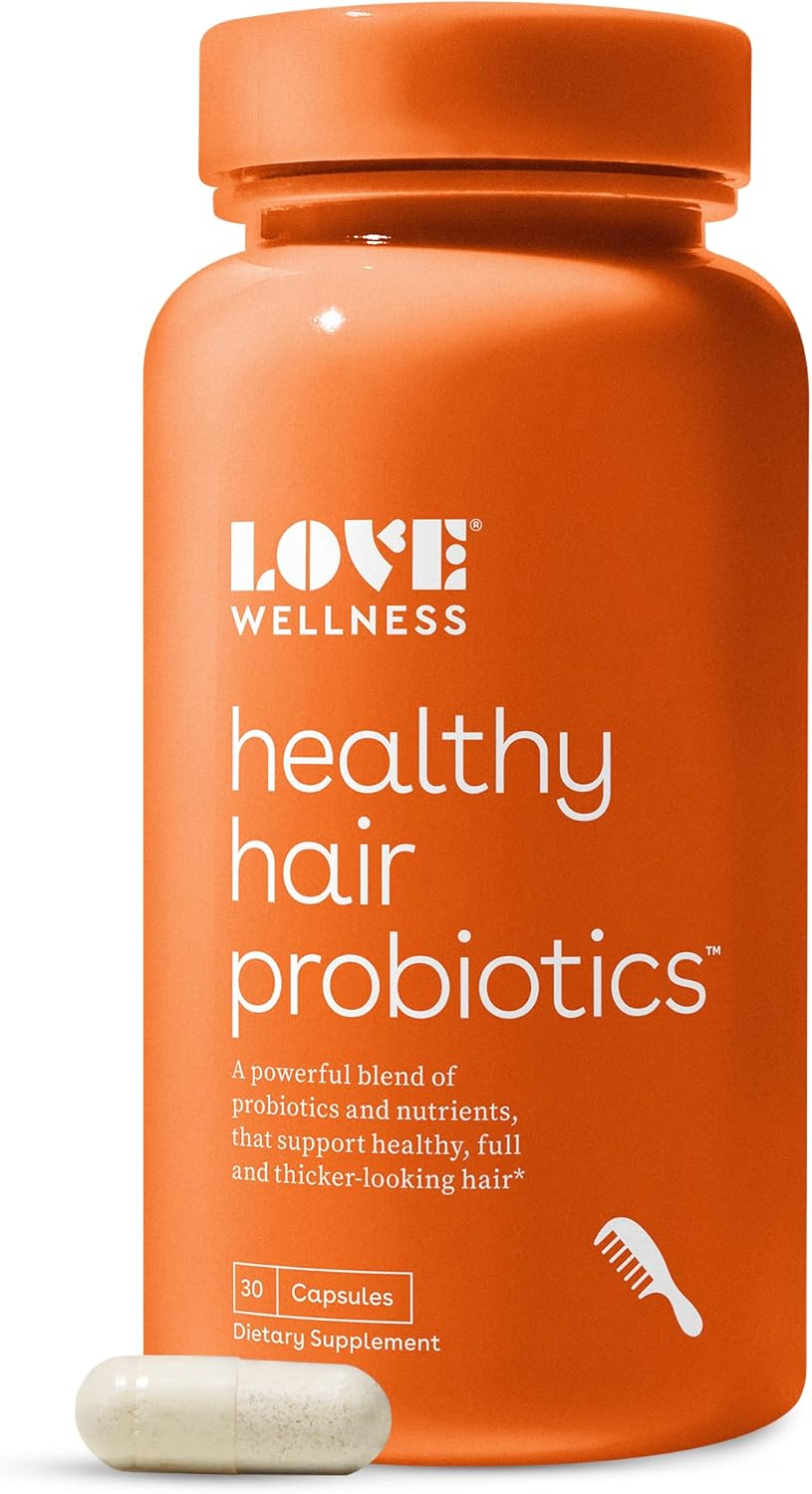 Healthy Hair Probiotics Supplement with Biotin and Vitamin B12 & B6 30 Capsules H424734