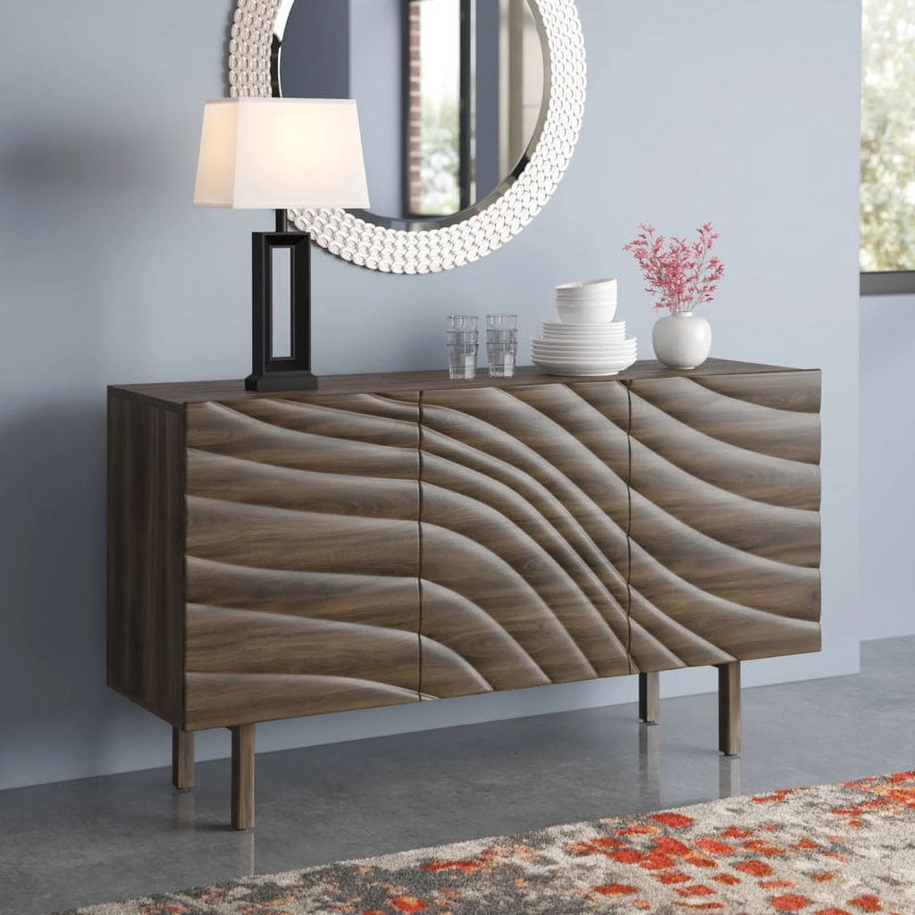 45'' 3 Door Wooden Sideboard Buffet S592077