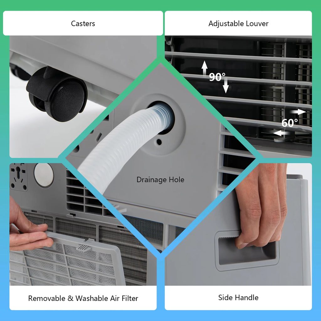 6000 BTU Portable Air Conditioner White F9479