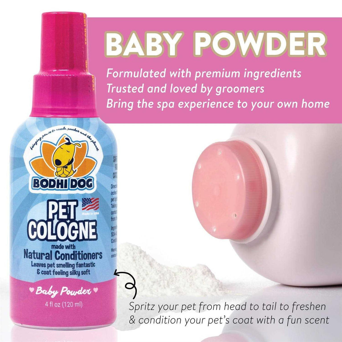 Natural Pet Cologne Body Spray for Dogs and Cats E569