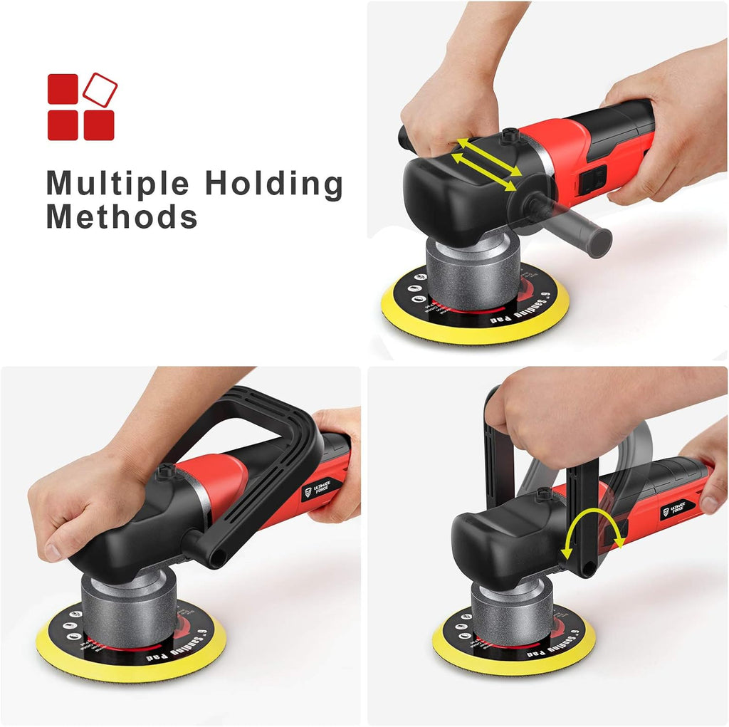 6 Inch Dual Action Random Orbital Car Buffer Polisher A1095