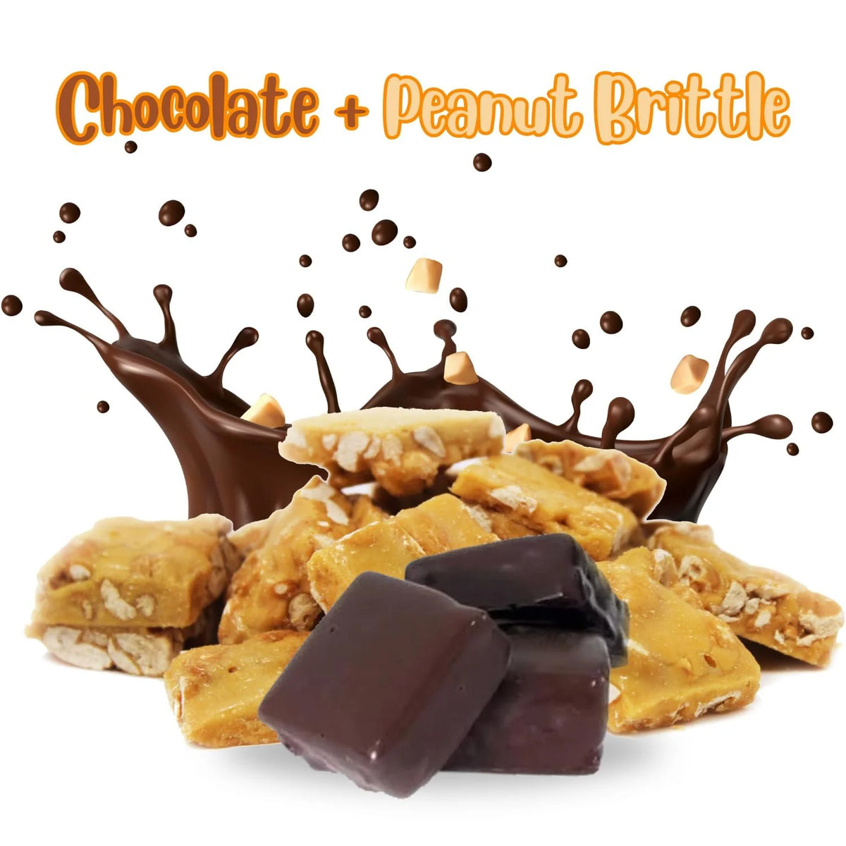 Milk Chocolate Covered Peanut Brittle Candy 2 lbs Bag B4288