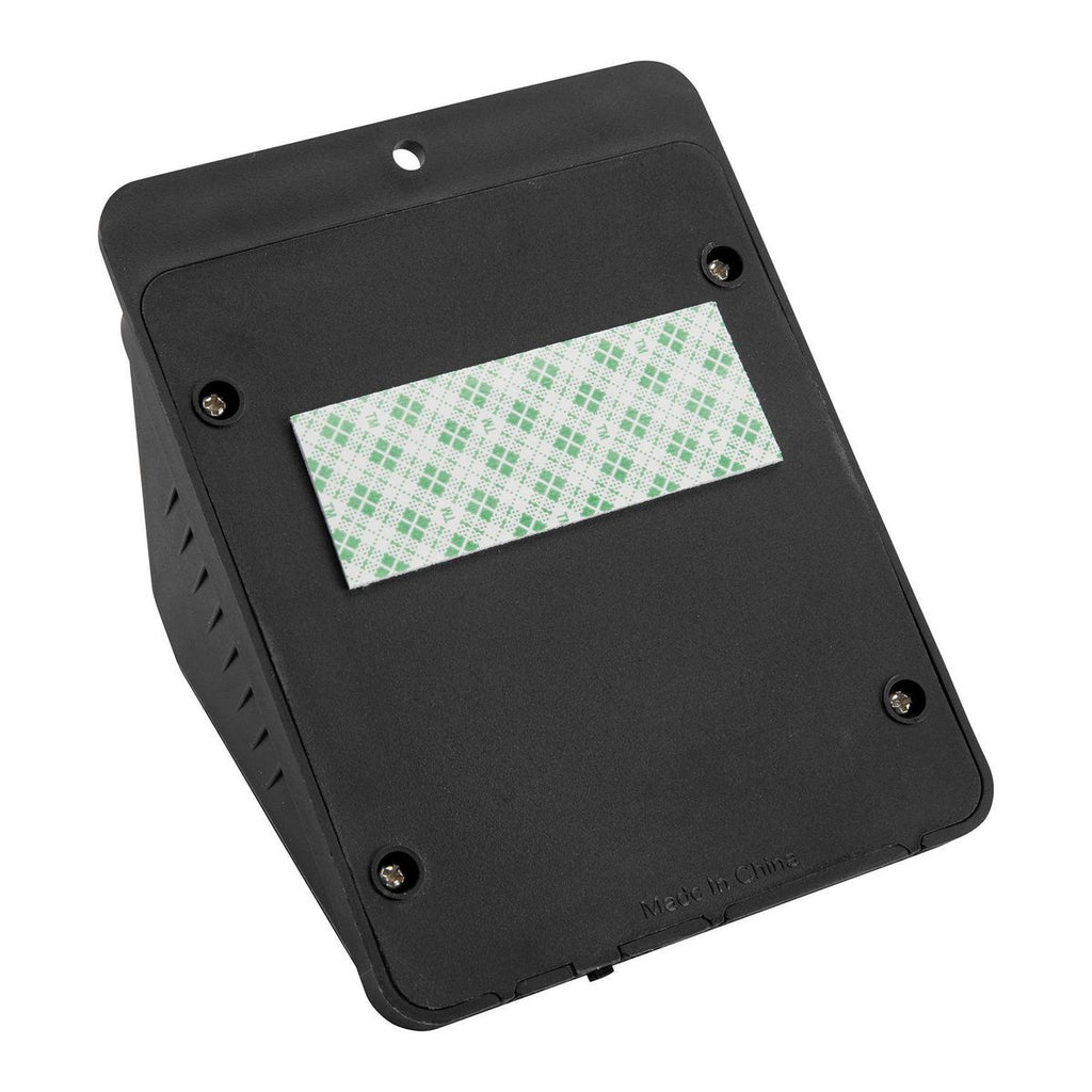 Black 115 Lumen Wall-Mount Solar Security Light B116