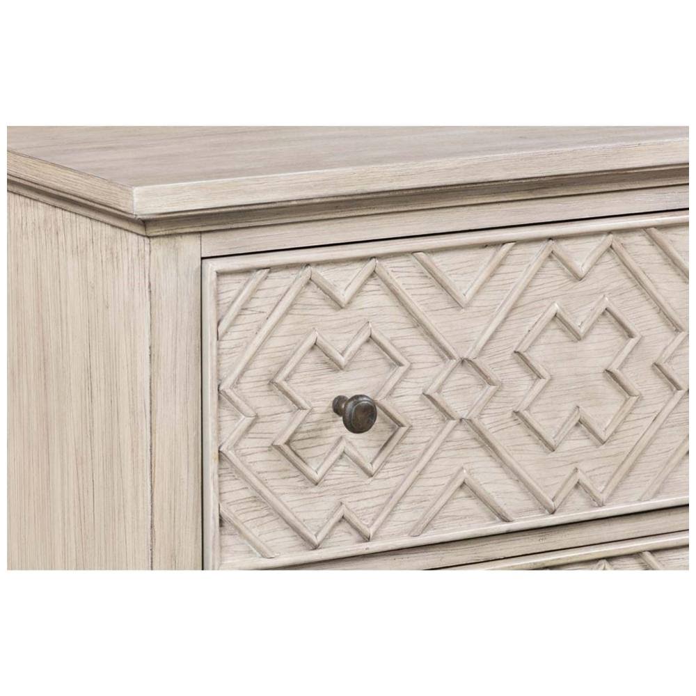 3 Drawer Fretwork Pattern Chest Y555