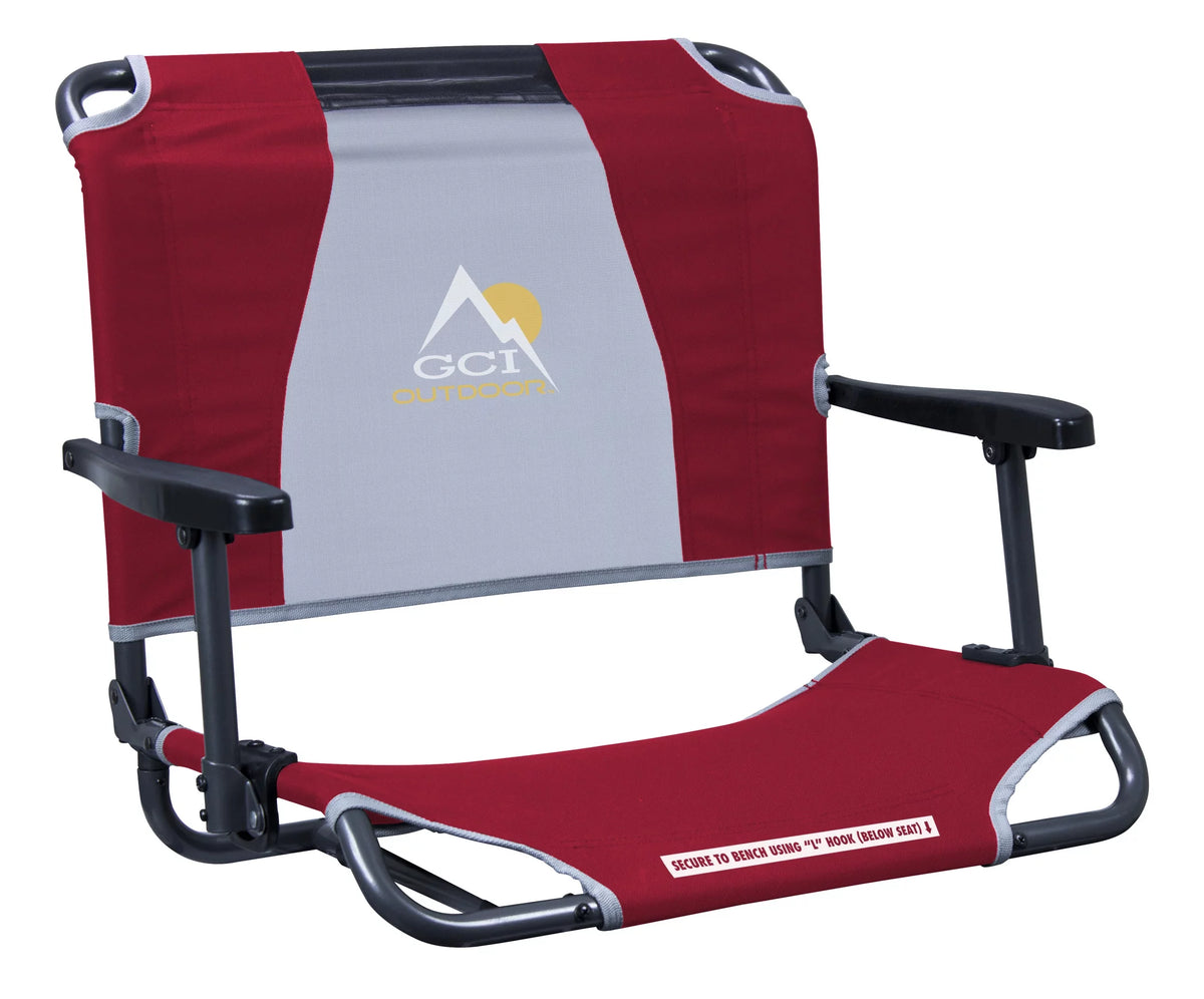 Folding Stadium Seat with Armrest, Red X73678