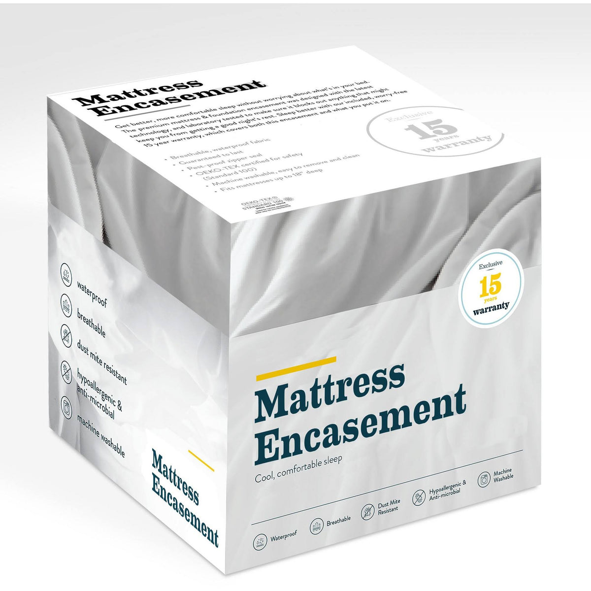 Twin 4-Pack Mattress and Foundation Encasement V672
