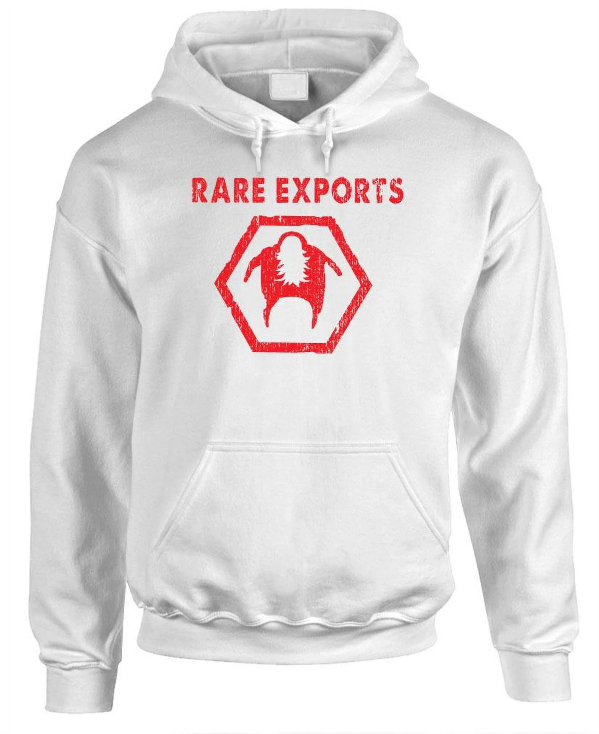 Fleece Pullover Hoodie White Medium Q9892