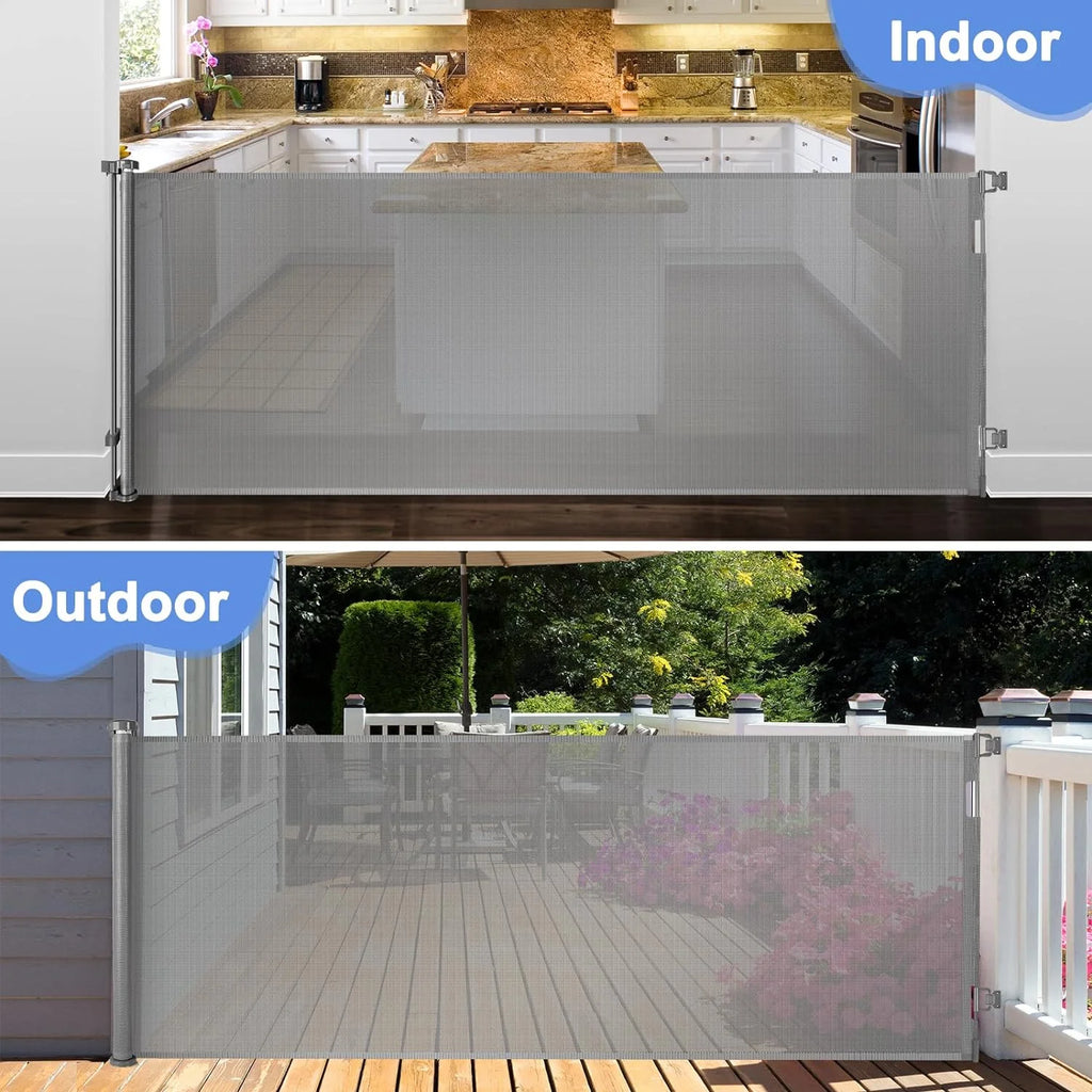 42" Tall X 115" Extra Wide Retractable Baby Gate U670