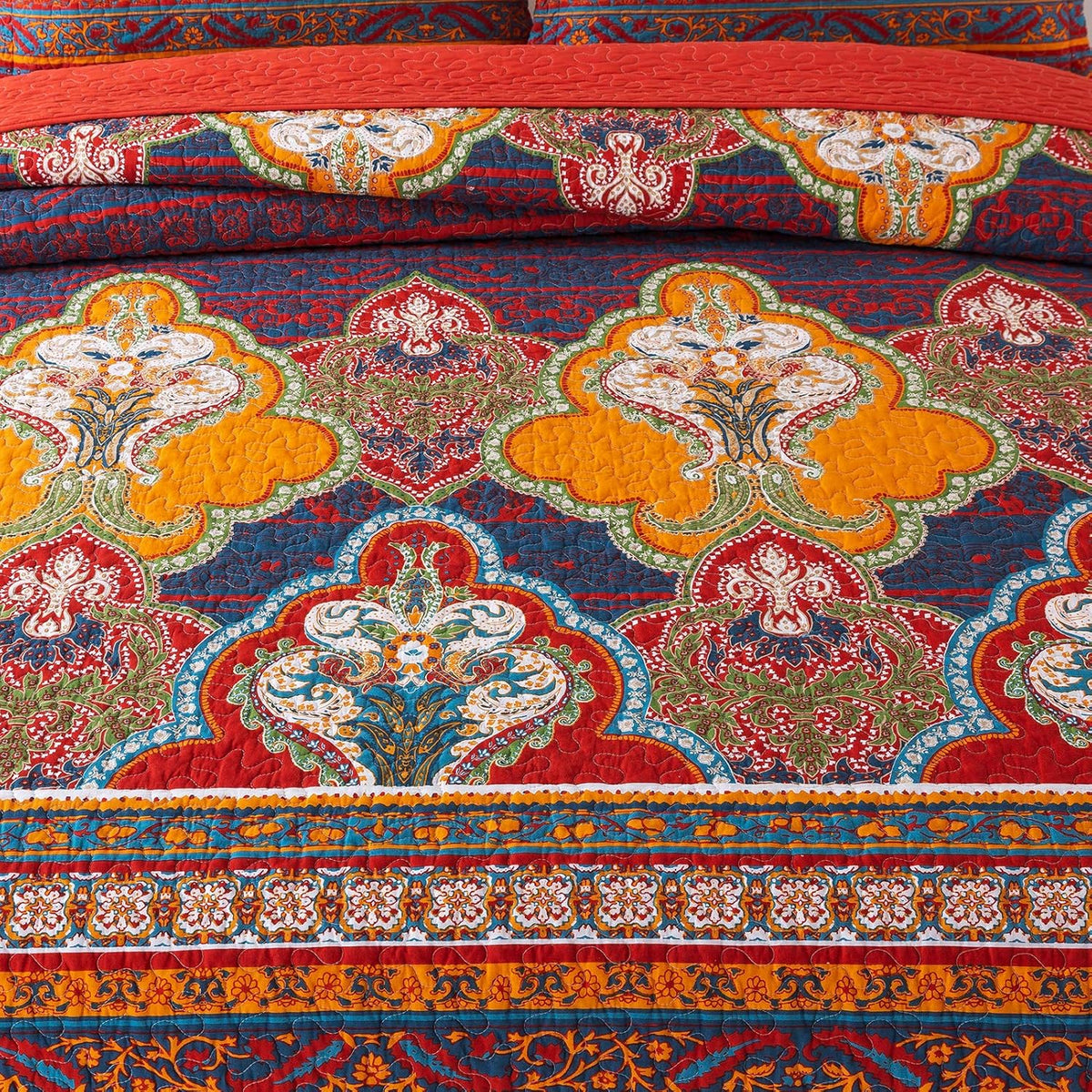 Cotton Bedspread Quilt Set S547