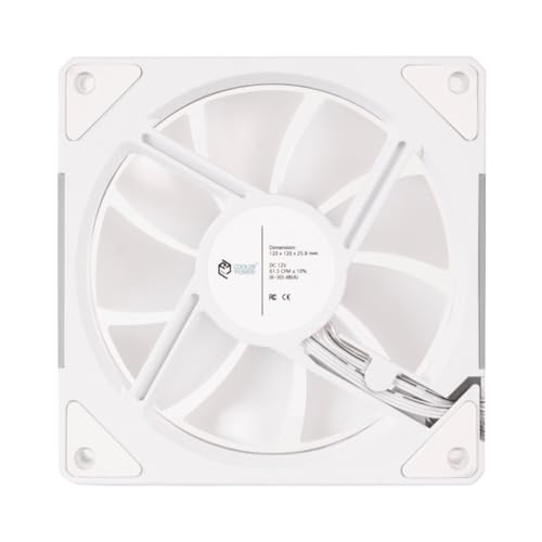 Black 3 Pack 120mm RGB PC Fans I8346