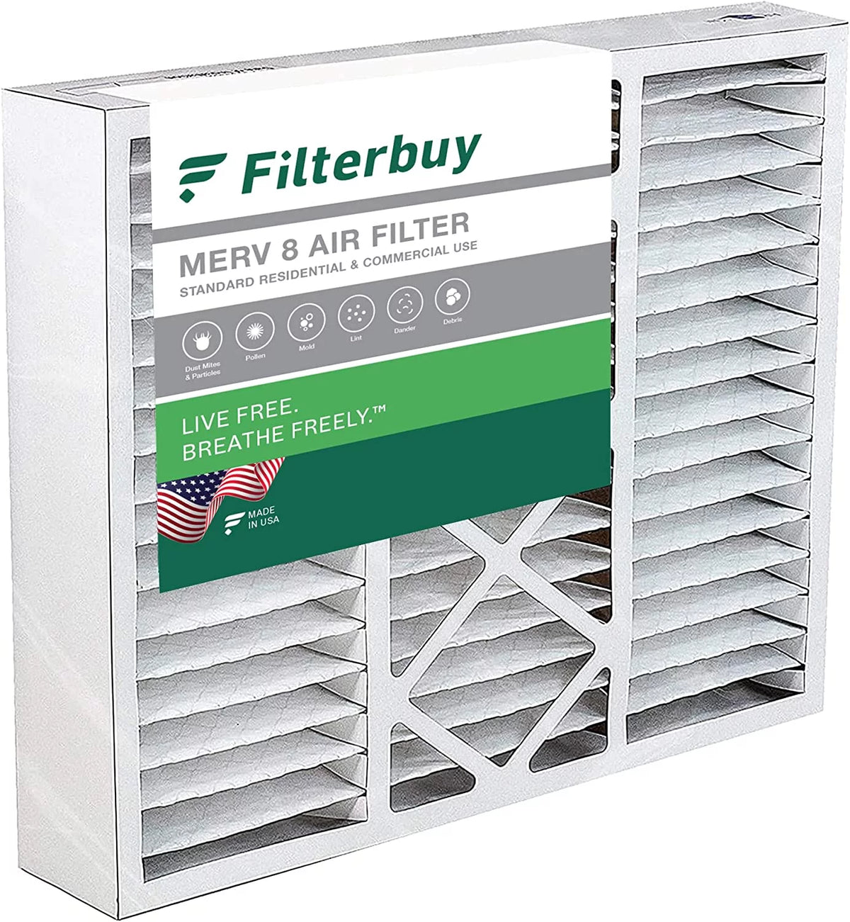 20x25x5 MERV 8 Pleated HVAC Air Filters U572