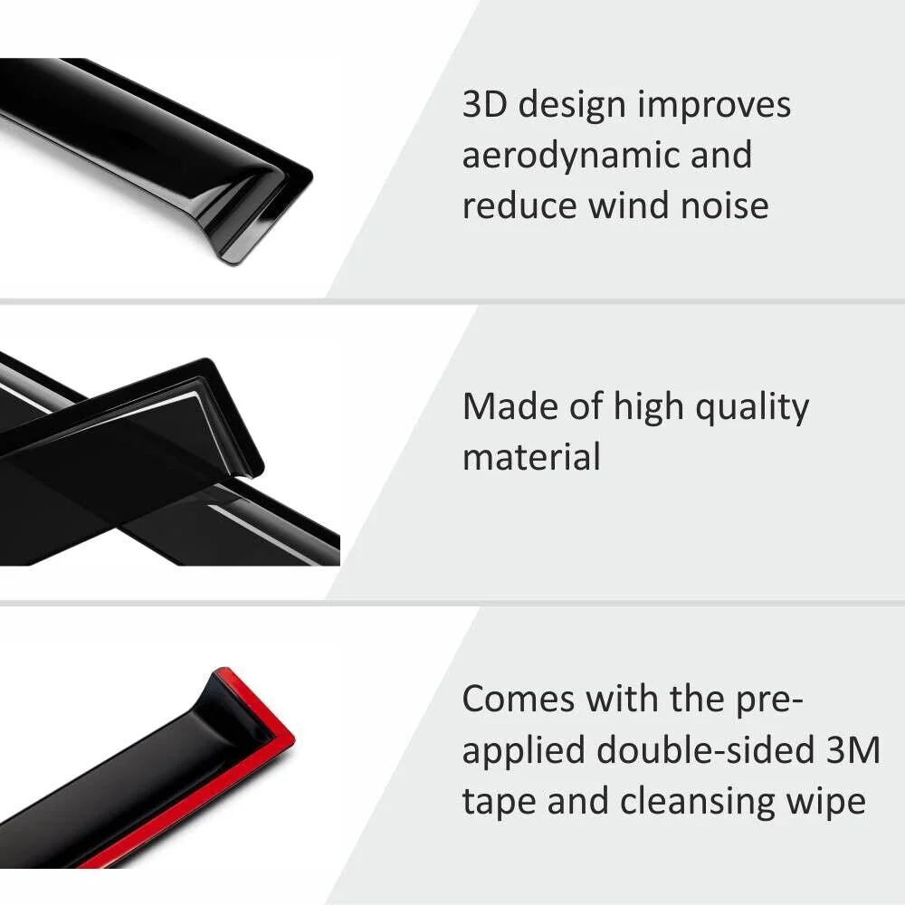 4 Pieces Rain Guards for Trucks K285