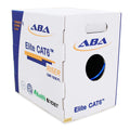 Cat6 Riser Ethernet Cable 1000ft Blue UTP 23AWG Solid Bare Copper Bulk LAN Cable X860469