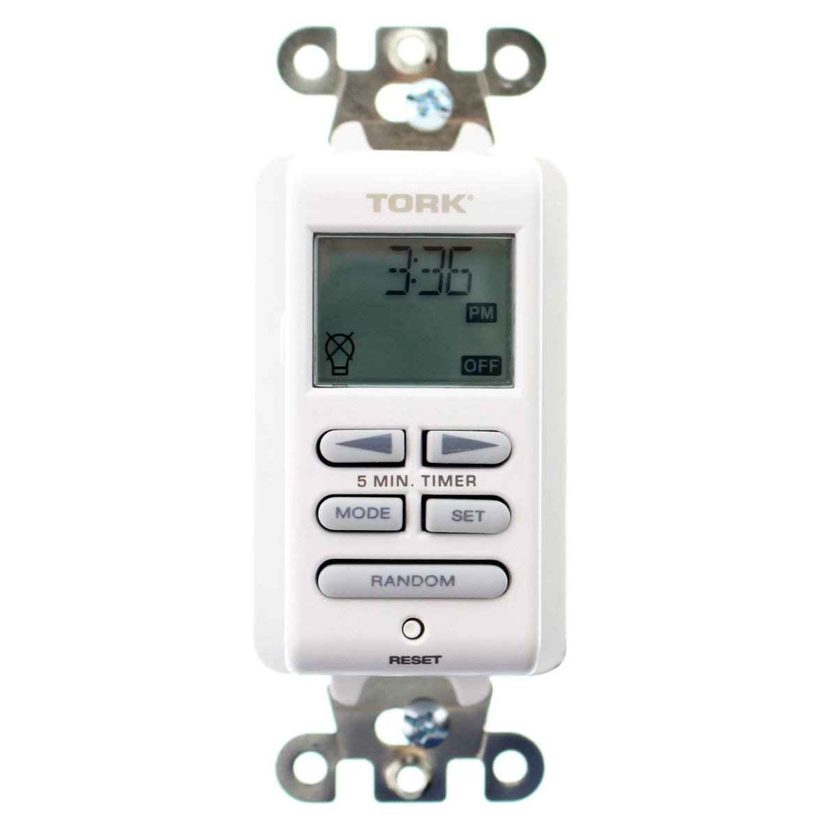 Digital Wall Timer Switch 24/7 Indoor 120V 15A White W617