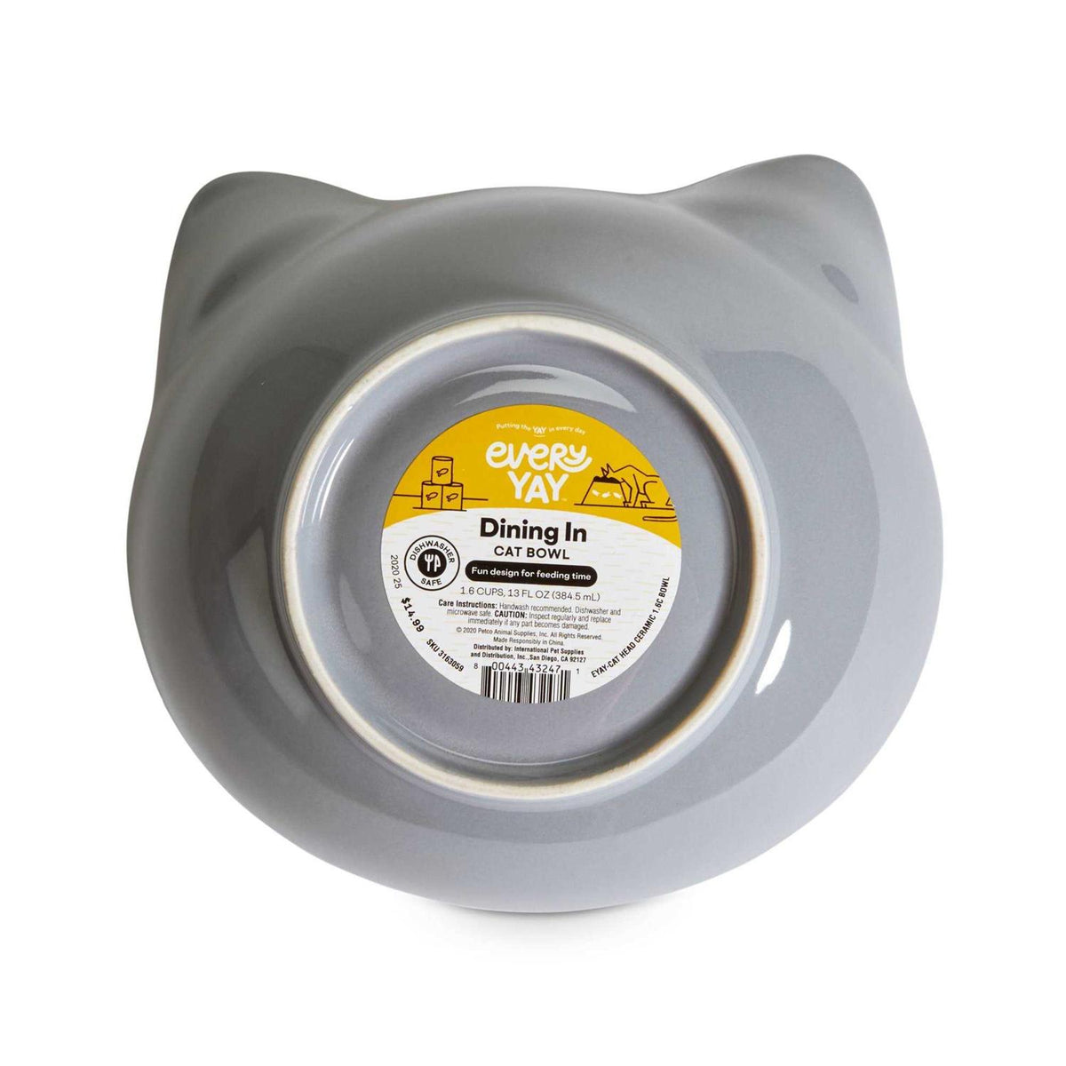 Ceramic Cat Bowl S94433