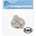 6 Pack Stainless Steel Finish Control Knob W777