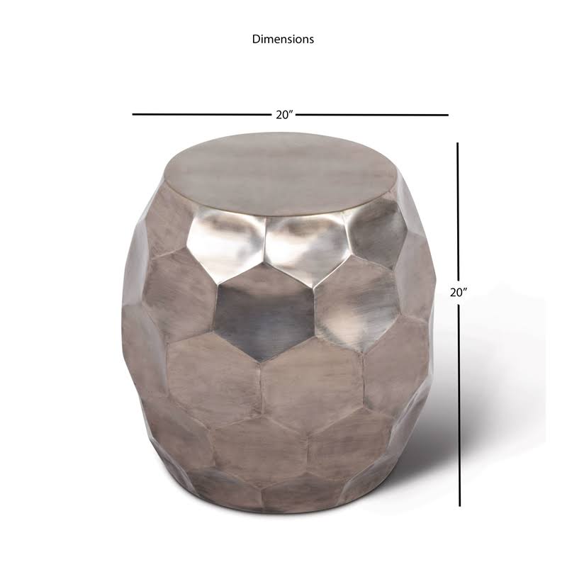 Nickel Round End Table T862