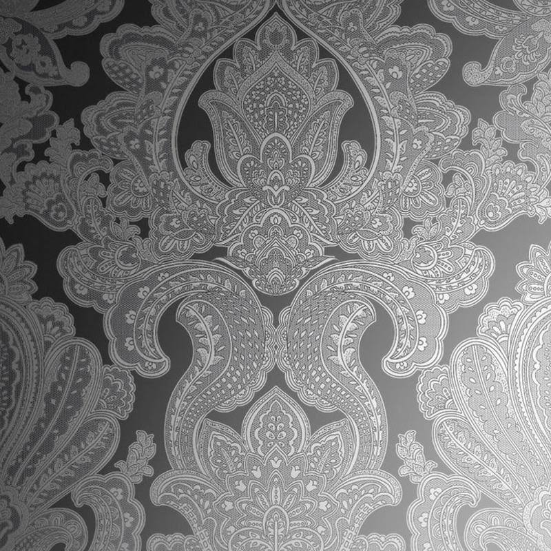 Souk Damask Cardamom Wallpaper S874