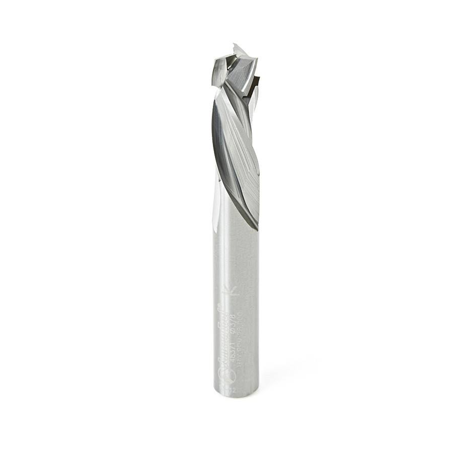 Solid Carbide Compression Spiral 3/8 Dia x 1 x 3/8 Shank x 3 inch Long CNC Router Bit A6143