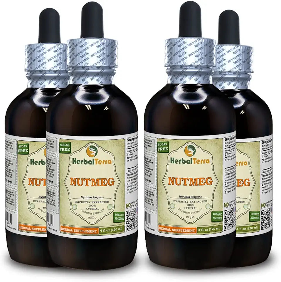 Organic Nutmeg Liquid Extract 4x4 fl.oz (4x120 ml) A4825