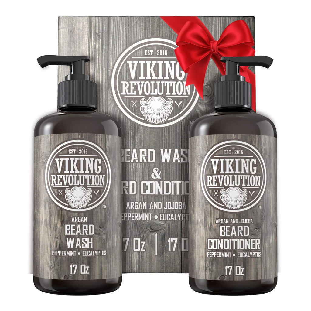 Beard Wash & Beard Conditioner Peppermint & Eucalyptus 34 Oz G46991