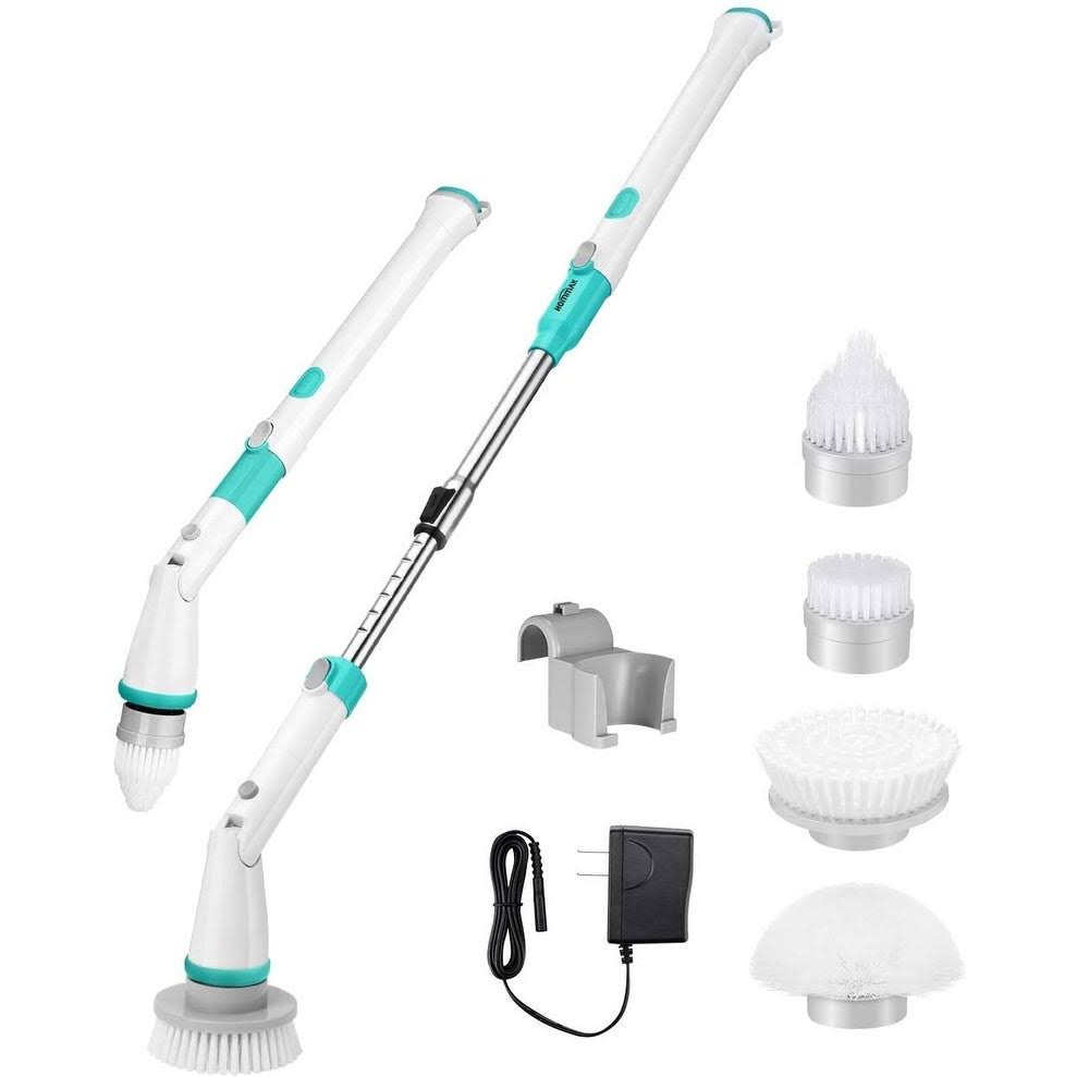Electric Spin Scrubber with Adjustable Extension Handle B431368
