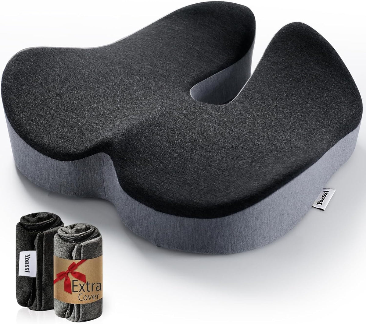 Thick Memory Foam Seat Cushion with extra replacement cushion cover P288631