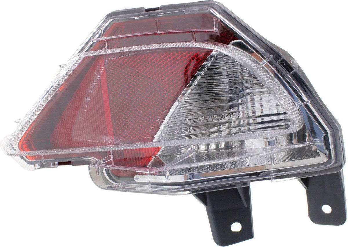 Tail Light Set of 2 Clear Red Lens Halogen J99127