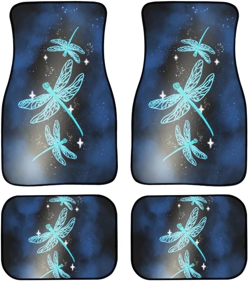 Black Car Mat 4pcs Set Front Floor Mat with Back Mat P8054