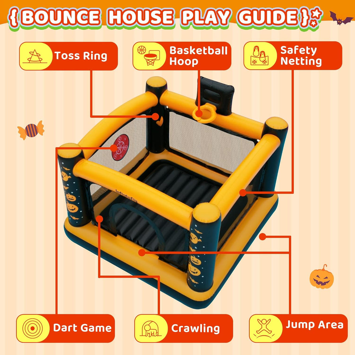 Inflatable Bouncy Castle with Ball Pit A6759