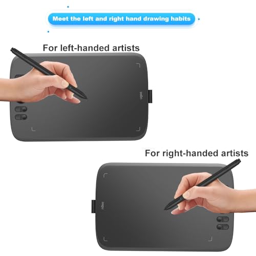 10x6 Inch Graphics Drawing Tablet with 8192 Level Battery-Free Stylus D50332