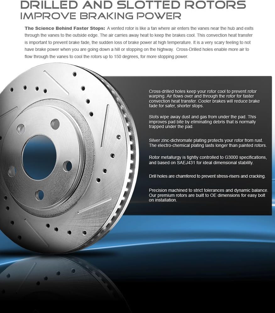 Front 350mm 5 Lug 2 Rotors Ceramic Pads Clips Sensors J3826