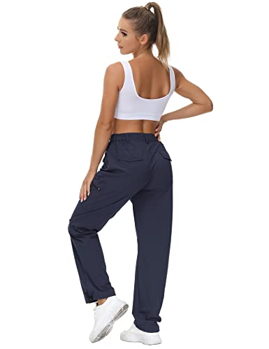 Women's Hiking Cargo Pants Lightweight Quick Dry Outdoor Athletic Pants Zipper Pockets M561