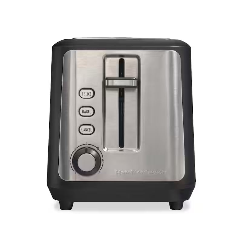 900-Watts 2-Slice Black Wide Slot Toaster M389