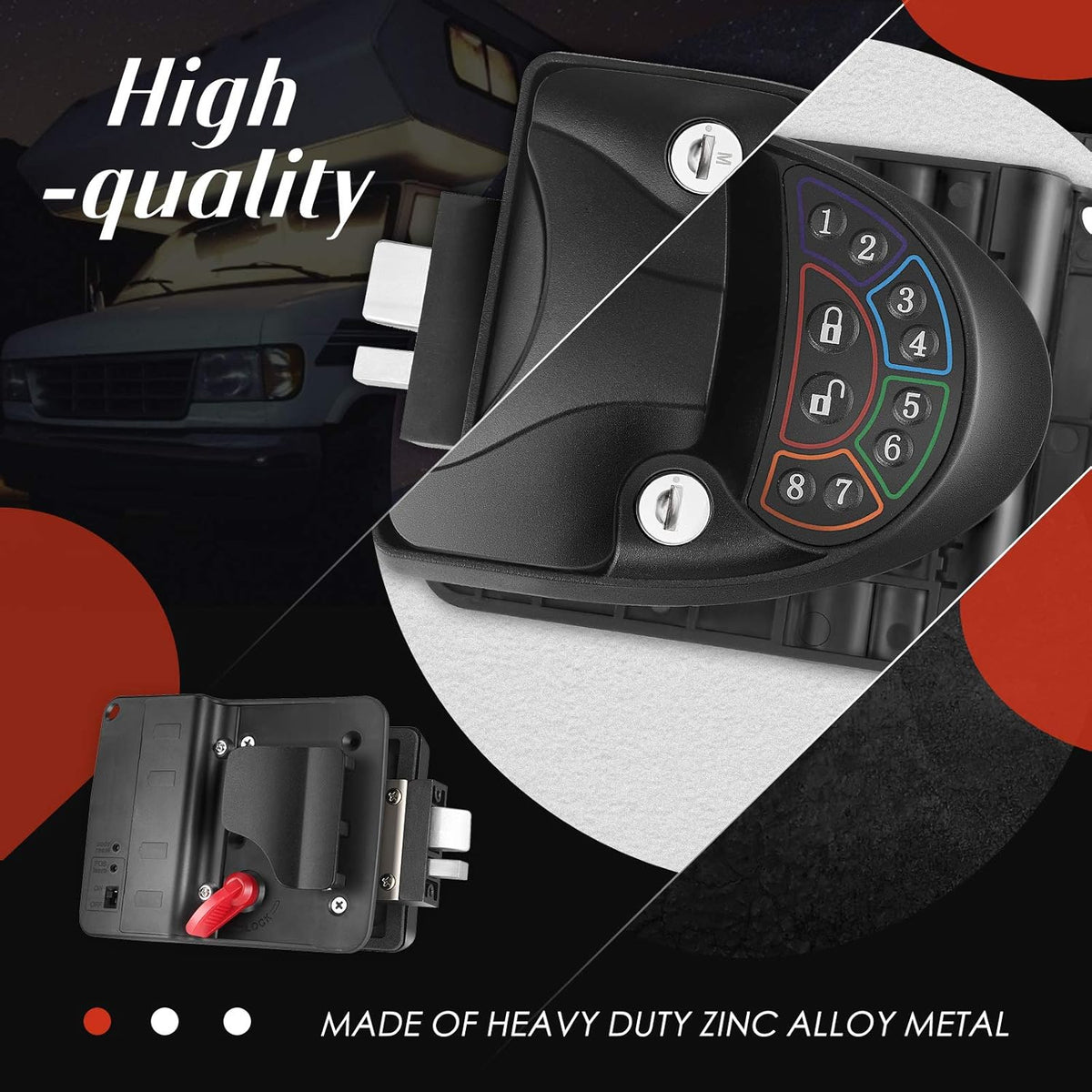Keyless Entry RV Door Lock with Deadbolt T217301