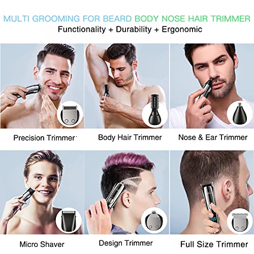 Beard Trimmer, IPX7 Waterproof Cordless Electric Razor with LED Display Q655885