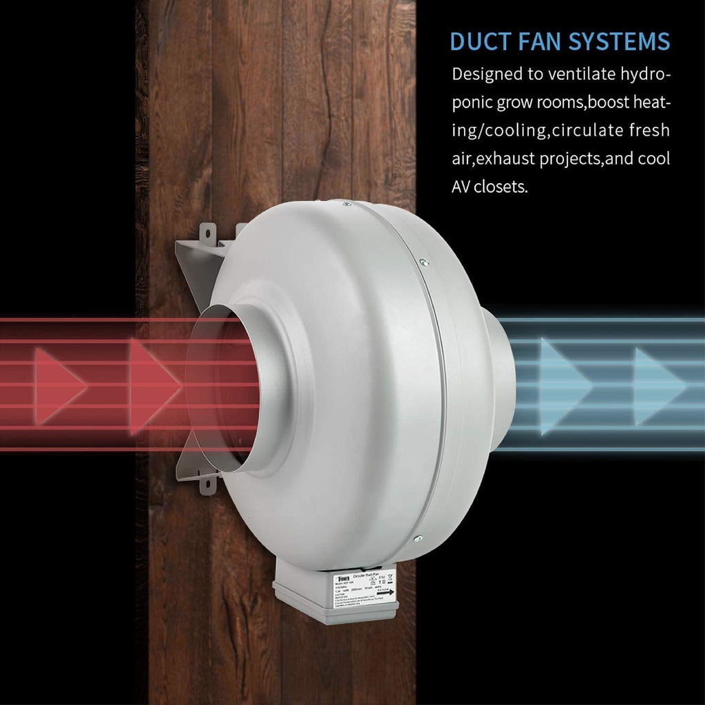 4 Inch 154 CFM Inline Ventilation Fan with Carbon Filter and Ducting M84380