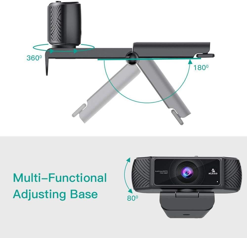 1080P AutoFocus USB Webcam with Microphone and Privacy Cover R86858