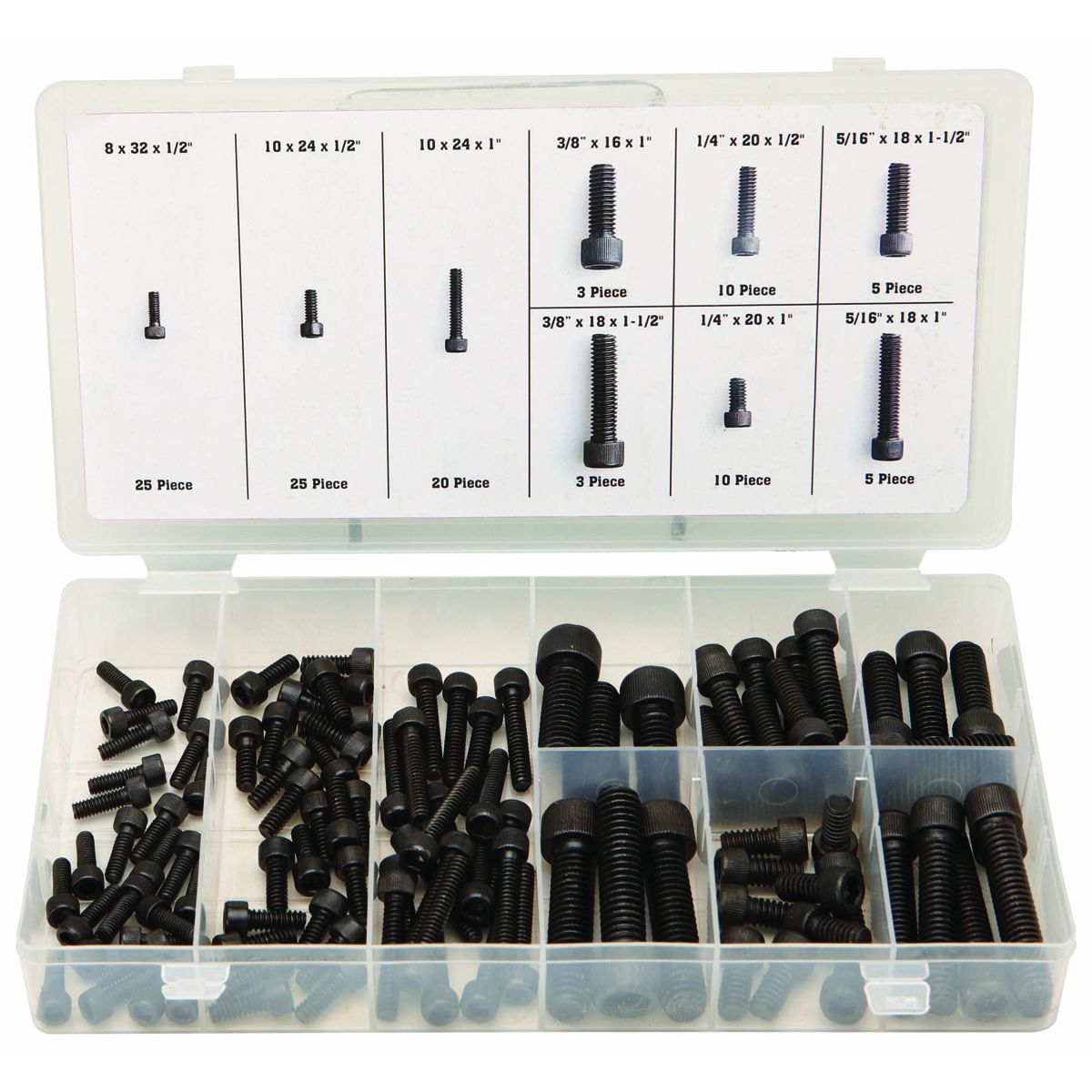Allen Head Cap Screw Set, 106 Piece W100609